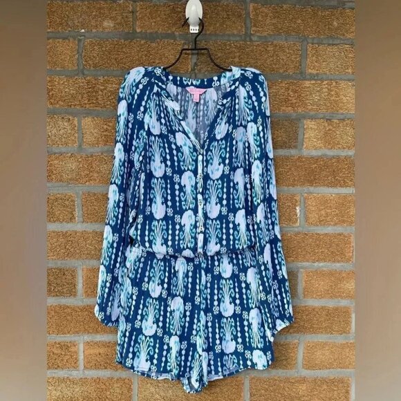 Lilly Pulitzer Elsa Romper small - Picture 1 of 11